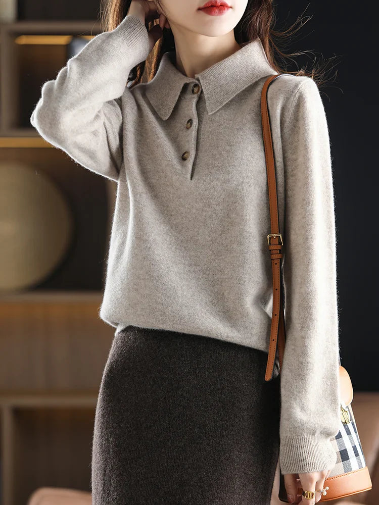 Ivy Manhattan | Madison Polo Wool Sweater