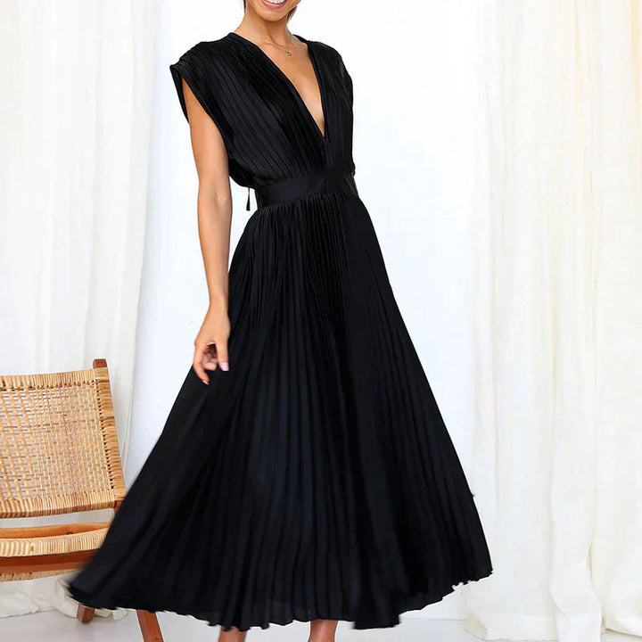 Ivy Manhattan | Denise Elegant Pleated Dresses