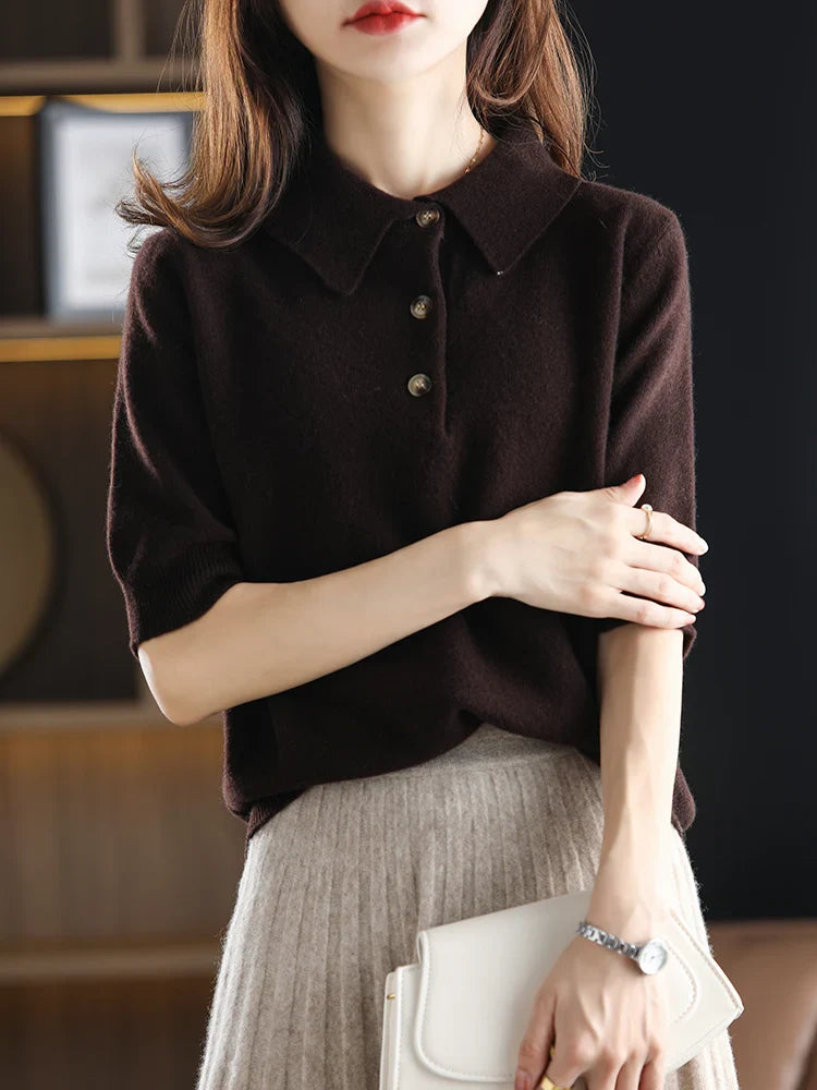 Ivy Manhattan | Madison Polo Wool Sweater