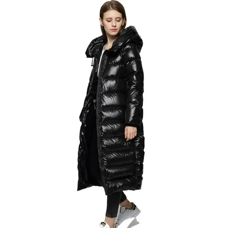 Elouane | Elegant Long Down Jacket for Women