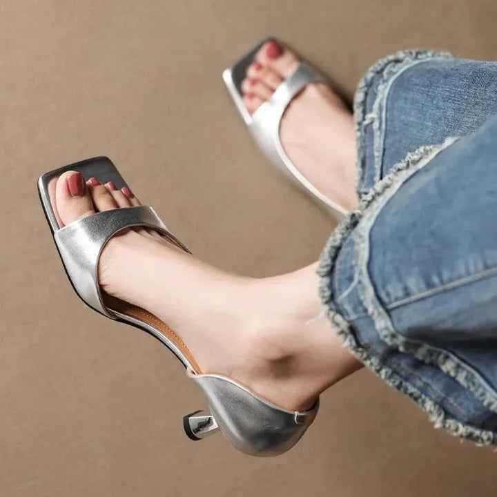 Valentina - Square Toe Heels