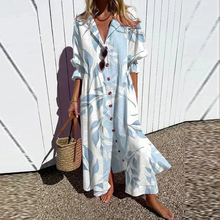 Tiered Boho Midi Dress with Floral Print