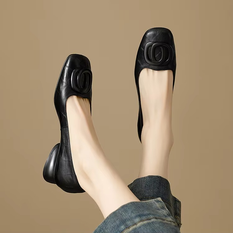 Sophia | Elegant Leather Flat Shoes