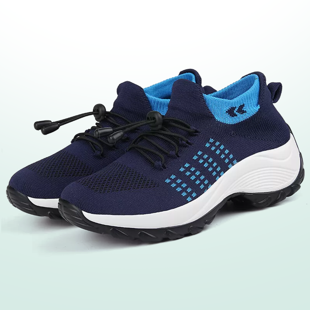 Ambulo Orthopedic Shoes Knitted Fabric - Blue Navy