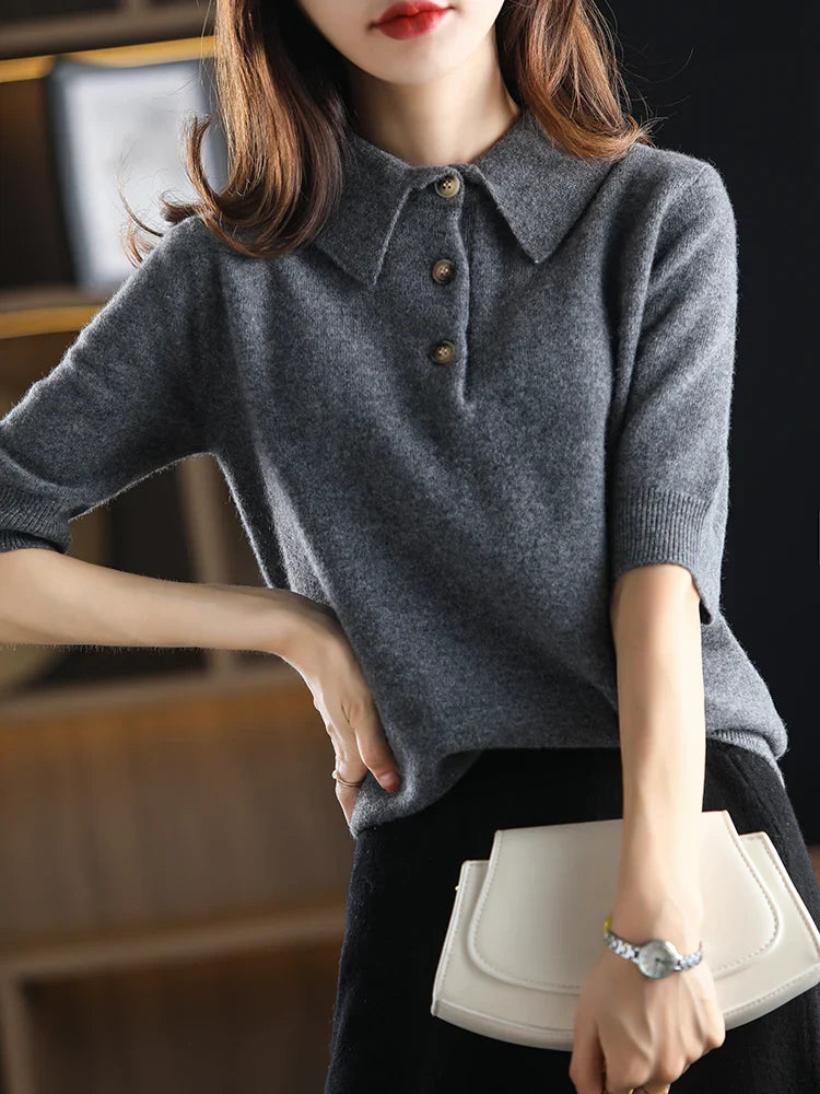 Ivy Manhattan | Madison Polo Wool Sweater