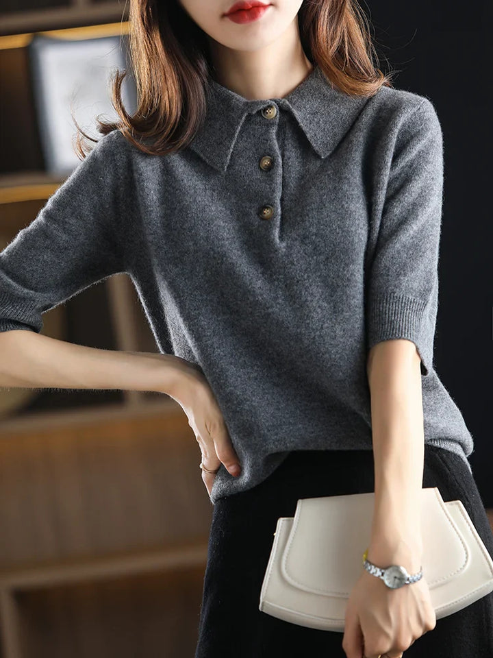 Ivy Manhattan | Madison Polo Wool Sweater