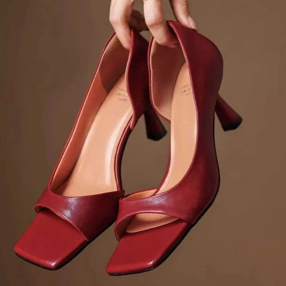 Valentina - Square Toe Heels
