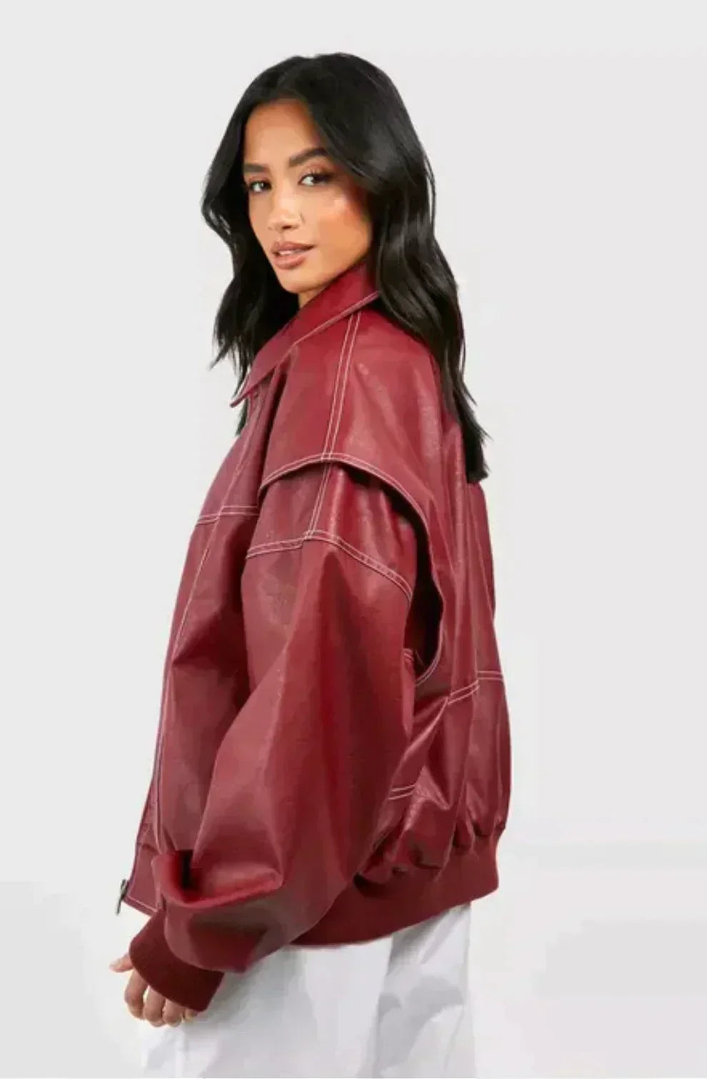 Selene | Elegant Red Jacket for Women