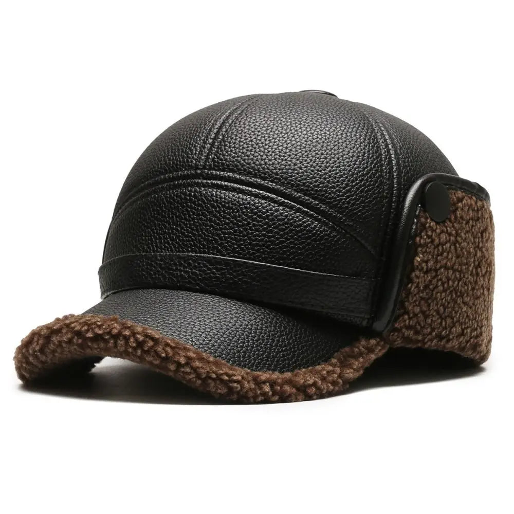 Winter Cap with Adjustable Ear Flaps for Men | Ideal for Outdoor Activities
