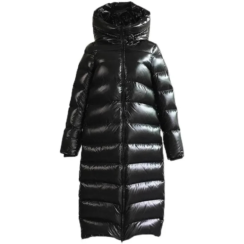 Elouane | Elegant Long Down Jacket for Women
