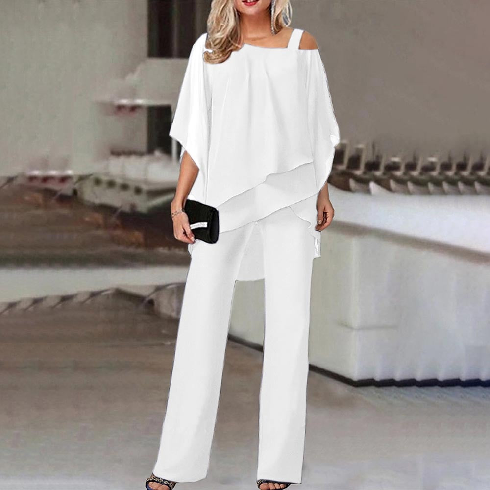 Camilla | Women's One Shoulder Overlay Two-Piece Set