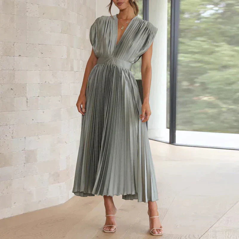 Ivy Manhattan | Denise Elegant Pleated Dresses