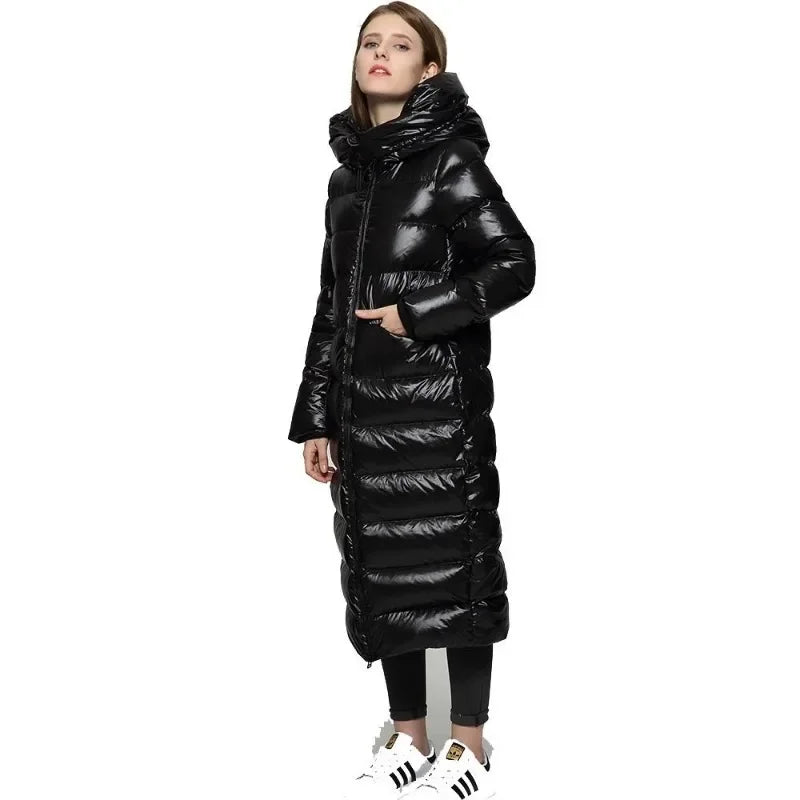 Elouane | Elegant Long Down Jacket for Women