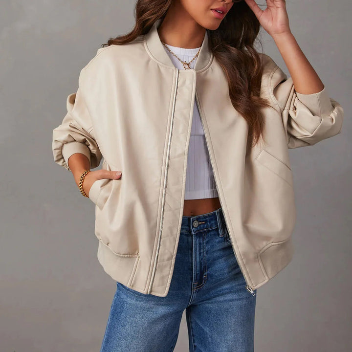 Ivy Manhattan | Indigo Oversized Aviator Jacket