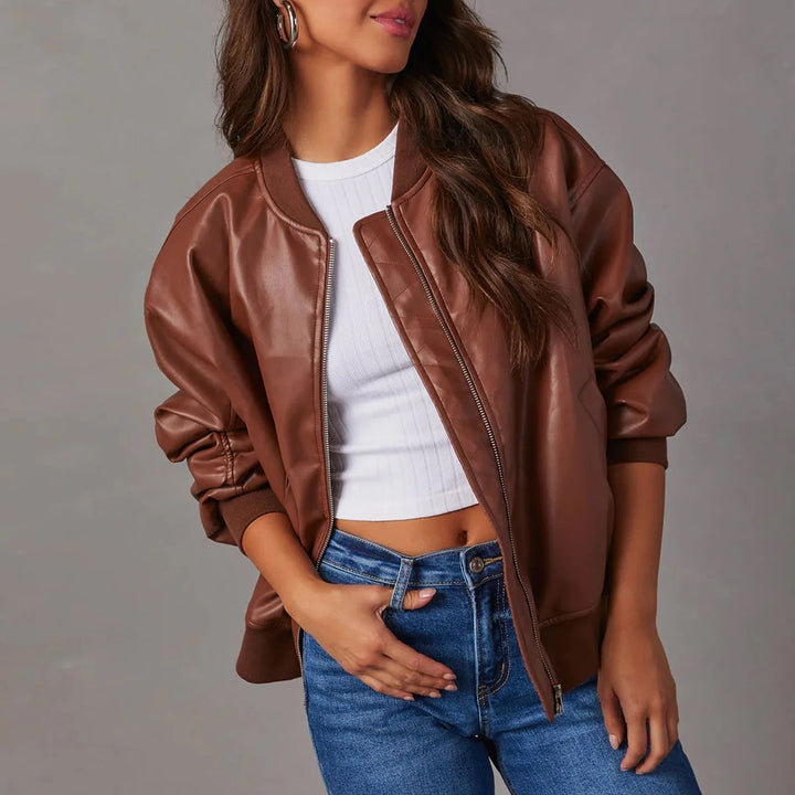 Ivy Manhattan | Indigo Oversized Aviator Jacket