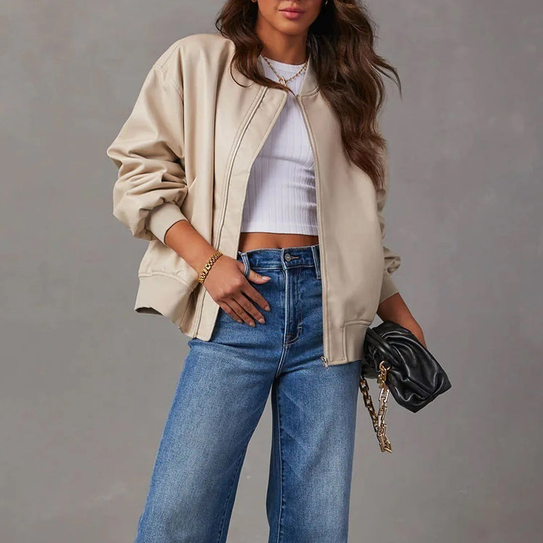 Ivy Manhattan | Indigo Oversized Aviator Jacket