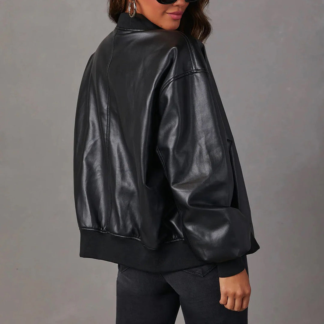 Ivy Manhattan | Indigo Oversized Aviator Jacket