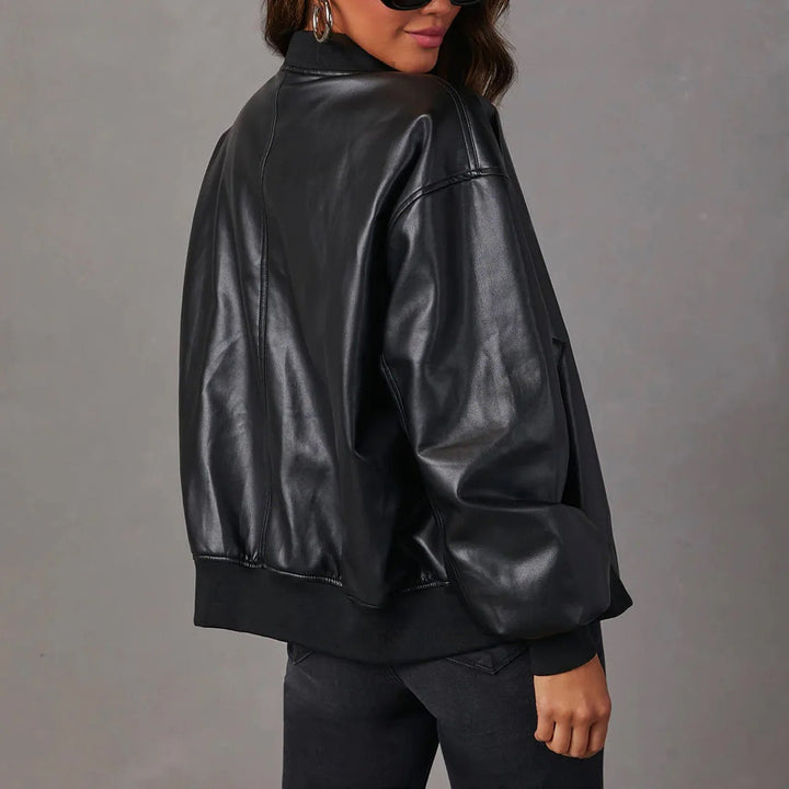 Ivy Manhattan | Indigo Oversized Aviator Jacket