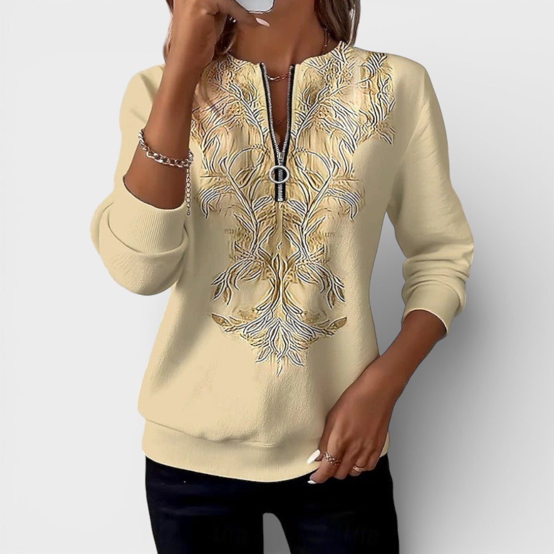 Ivy Manhattan | Elegant Zip Sweater