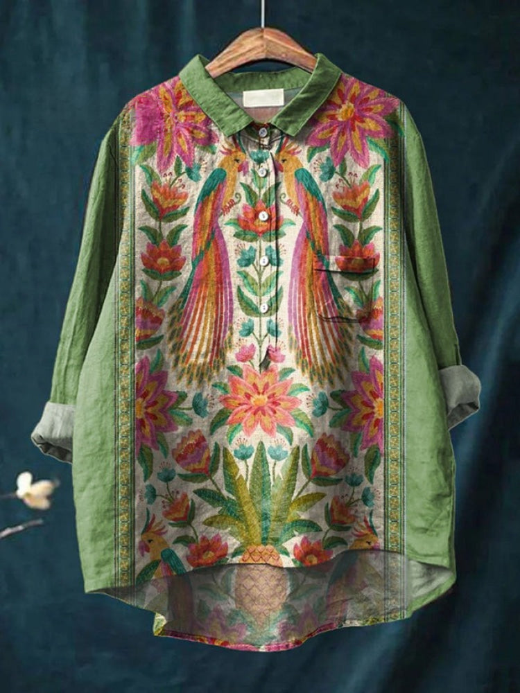 Ivy Manhattan | Linen Patterned Shirt