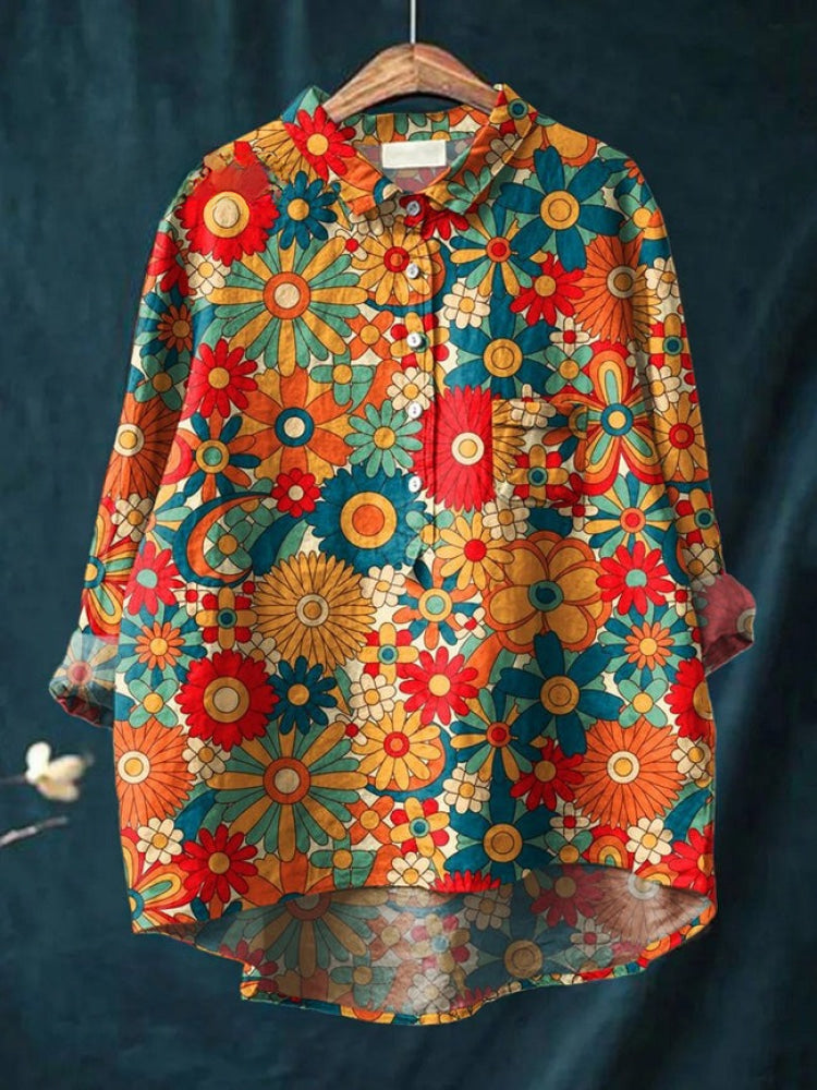 Ivy Manhattan | Linen Patterned Shirt
