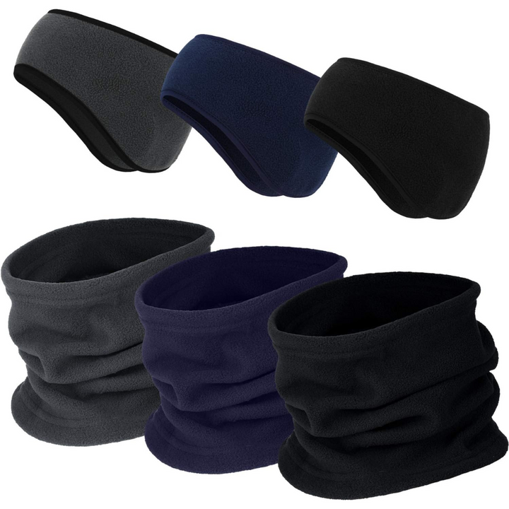 Winter Ensemble 6-in-1 with Headbands and Neck Warmers for Adults | Ideal for Outdoor Activities