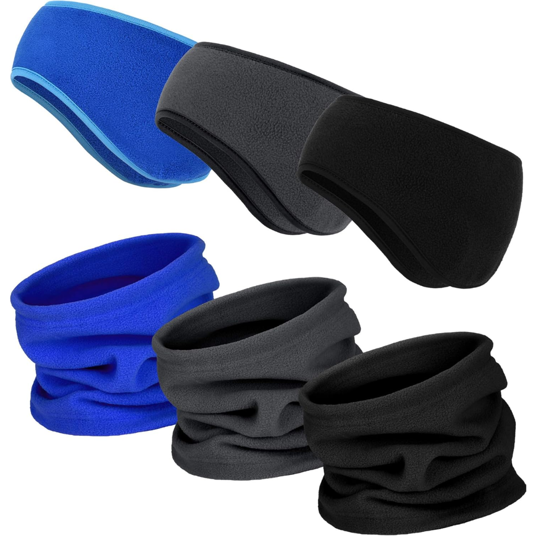 Winter Ensemble 6-in-1 with Headbands and Neck Warmers for Adults | Ideal for Outdoor Activities