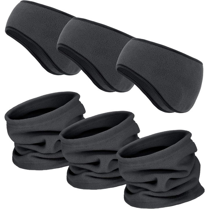 Winter Ensemble 6-in-1 with Headbands and Neck Warmers for Adults | Ideal for Outdoor Activities