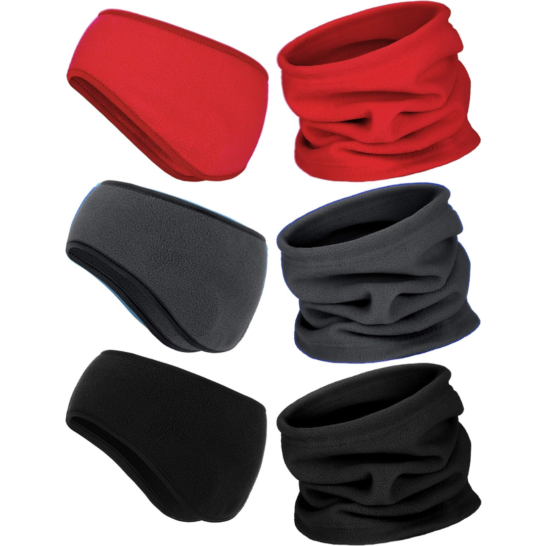 Winter Ensemble 6-in-1 with Headbands and Neck Warmers for Adults | Ideal for Outdoor Activities