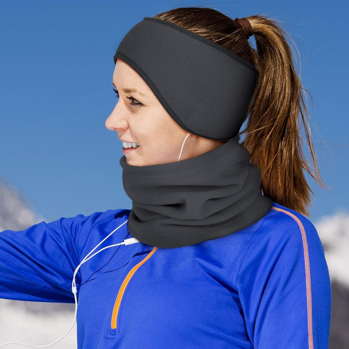 Winter Ensemble 6-in-1 with Headbands and Neck Warmers for Adults | Ideal for Outdoor Activities