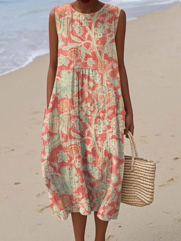 Beth™ | Midi Floral Dress