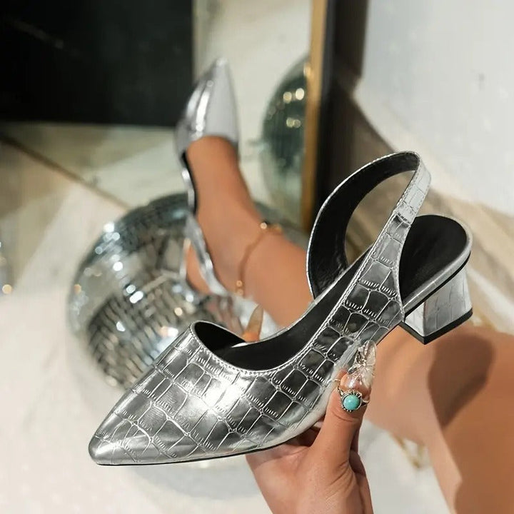 Olga - Elegant Square Heel Shoes