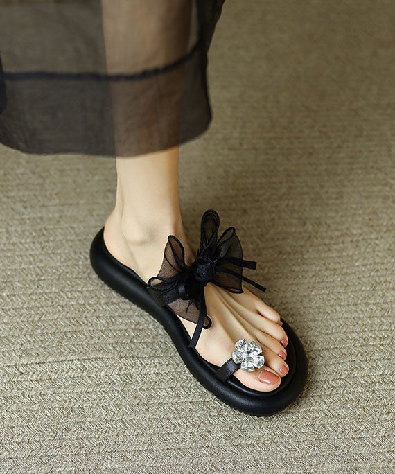 Women Sandals Slip-On with Bows | Casual
