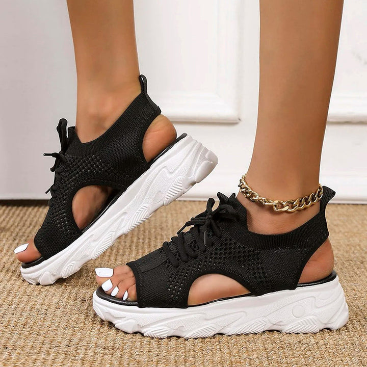 Women's Sandals Open Toe | Lace-Up Platform