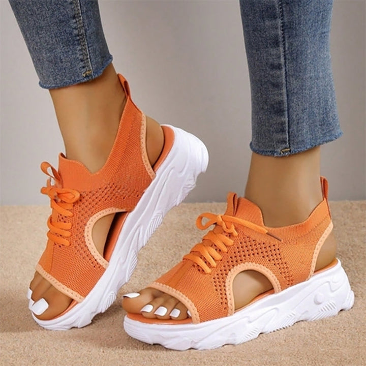 Women's Sandals Open Toe | Lace-Up Platform