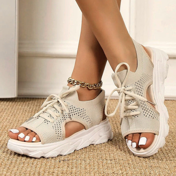 Women's Sandals Open Toe | Lace-Up Platform