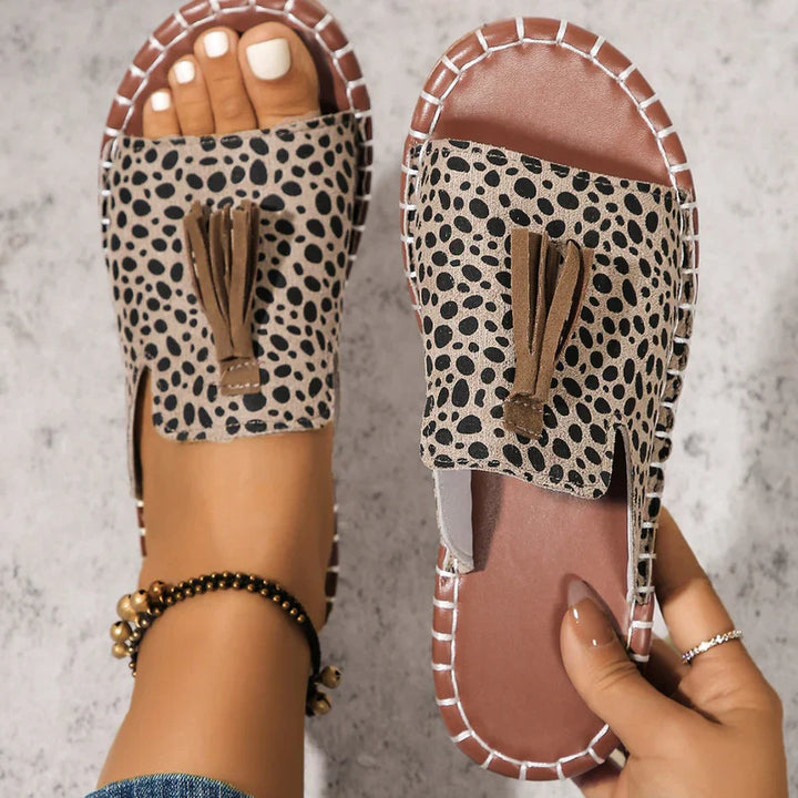 Women's Sandals Slip-On Tassel Detail | Casual