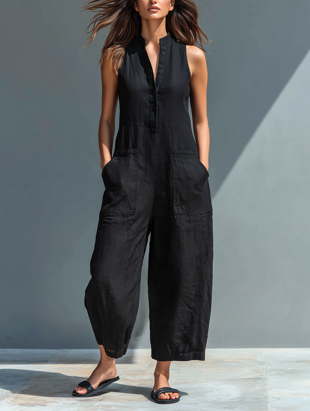 Lotte™ || Sleeveless Minimalist Jumpsuit