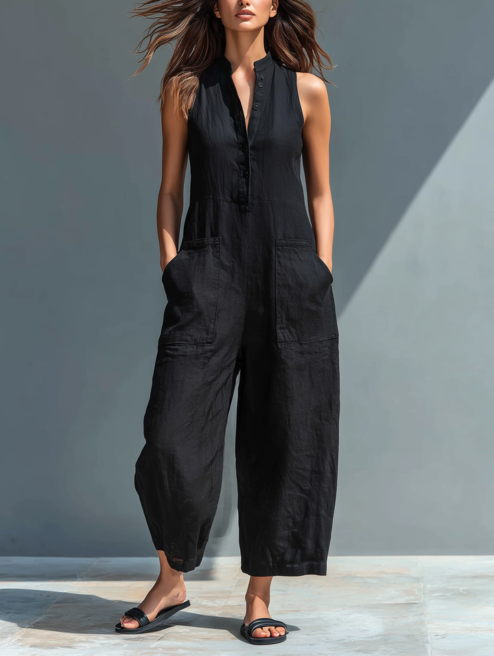 Lotte™ || Sleeveless Minimalist Jumpsuit