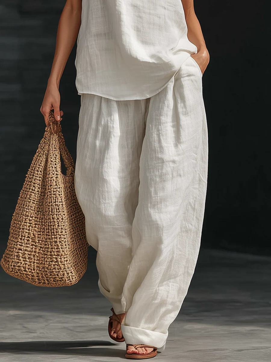Zoë™ || Sleeveless set with wide pants