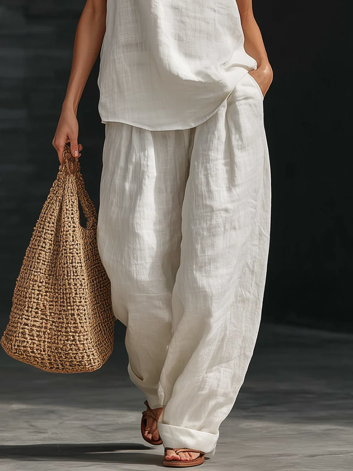 Zoë™ || Sleeveless set with wide pants