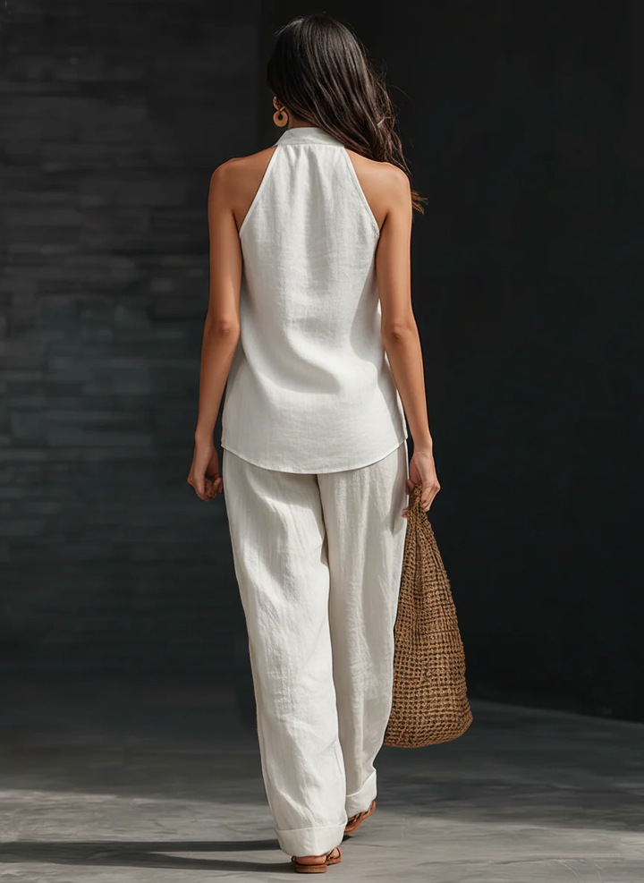 Zoë™ || Sleeveless set with wide pants