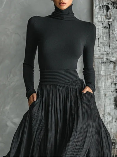 Eva™ || Elegant set with pleated skirt