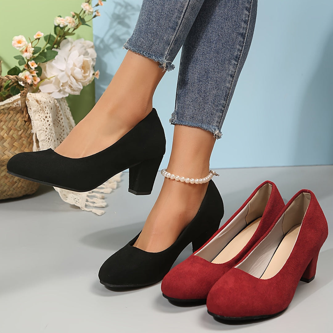 Lauren™ – Wide-toe pumps with stable heels for pain-free comfort