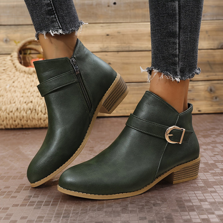 Amélina™ – Comfortable ankle boots with buckles for sensitive feet