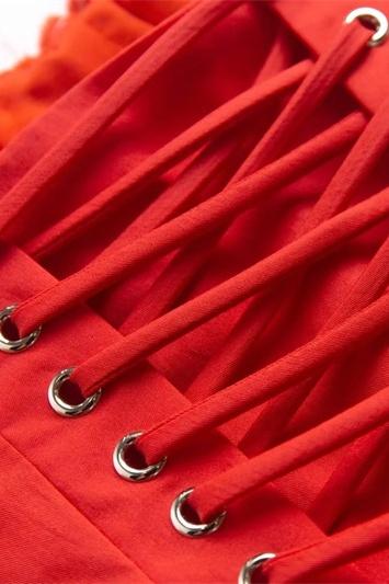 Arely | Elegant Mini Corset Dress with Lace and Satin for Women