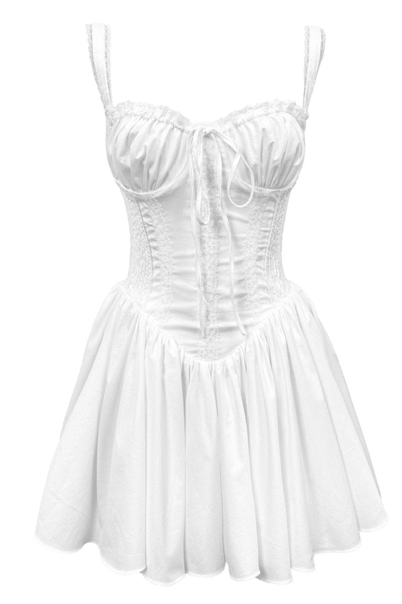 Arely | Elegant Mini Corset Dress with Lace and Satin for Women