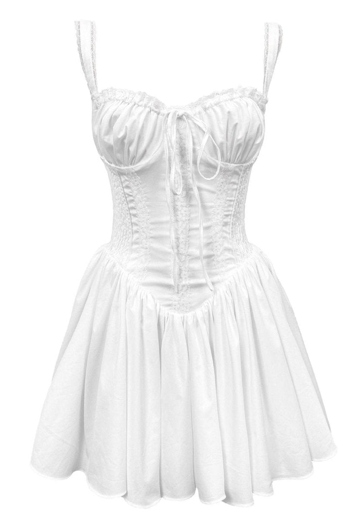Arely | Elegant Mini Corset Dress with Lace and Satin for Women