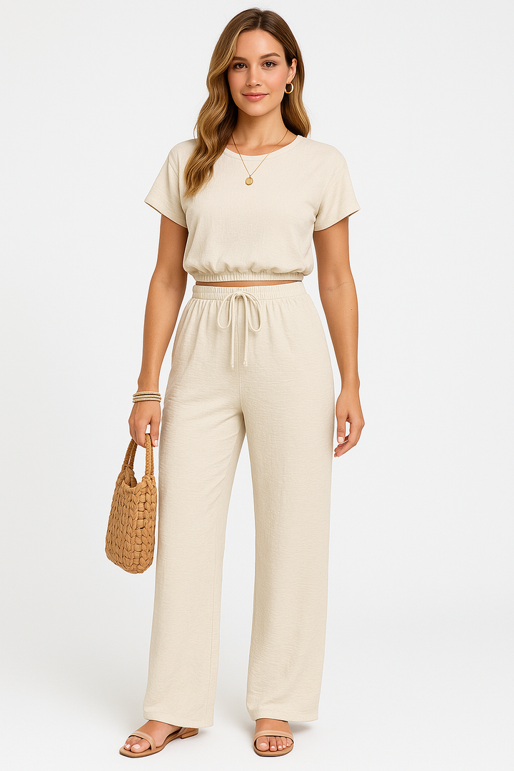 Andrine | Women's Wide-Leg Jumpsuit Set