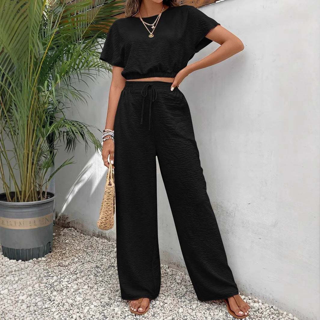 Andrine | Women's Wide-Leg Jumpsuit Set